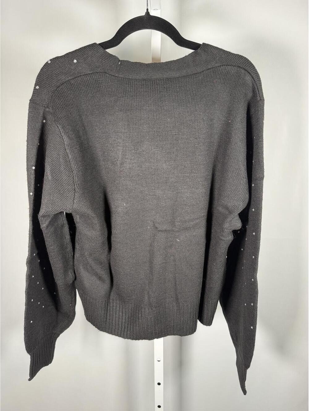 NWT Kathy Ireland Holiday Jewel Cardigan & Cami Set Black Large - Picture 4 of 9